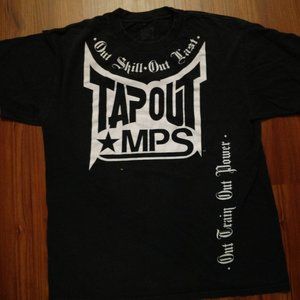 TAPOUT BLACK SHIRT LARGE Out Skill Out Last